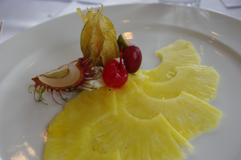 Carpaccio d’ananas - Photo de Isabelle Hurbain-Palatin - 101Pairing.com