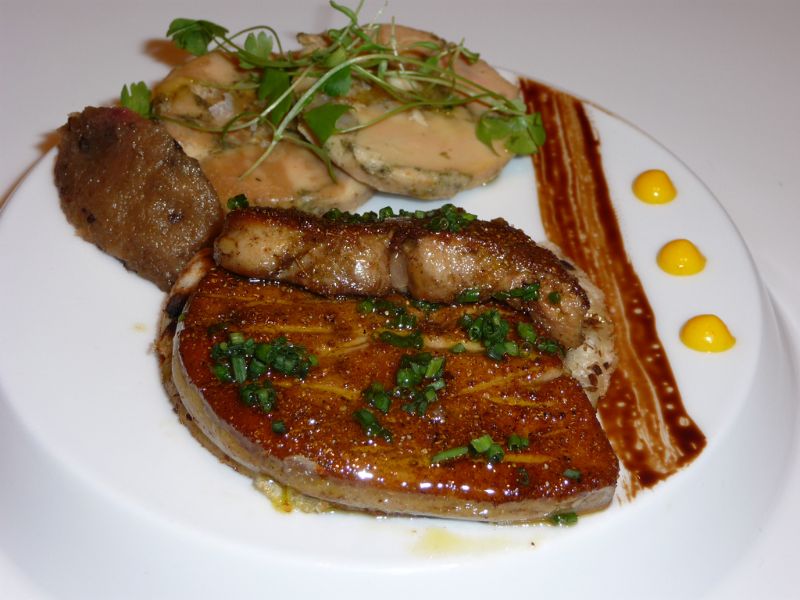 Foie gras de canard grillé