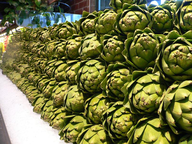 Artichauts farcis aux crevettes - Photo de Bev Sykes - 101Pairing.com