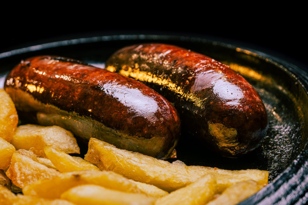 Boudin noir aux pommes de terre rissolées