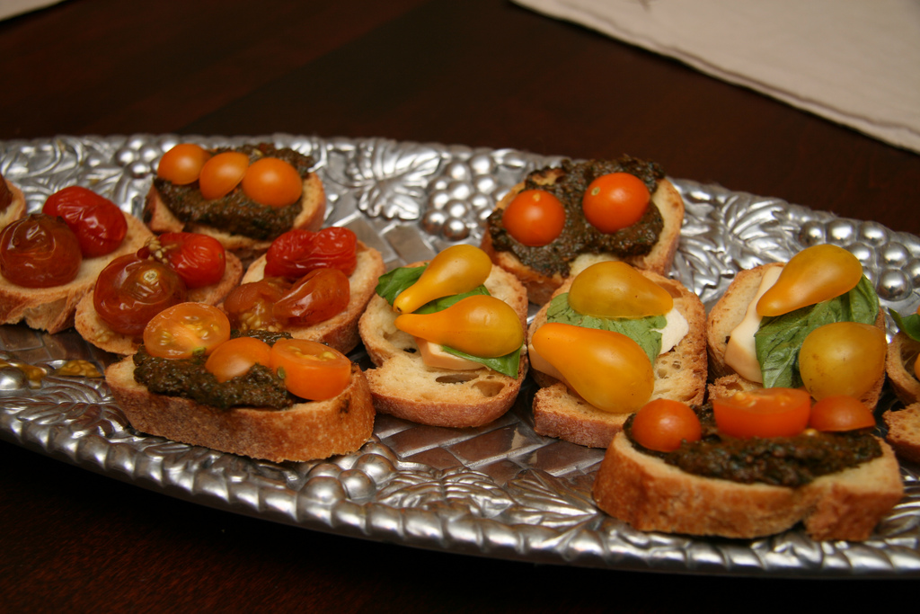 Bruschetta à la tomate - Photo de Tim Sackton - 101Pairing.com