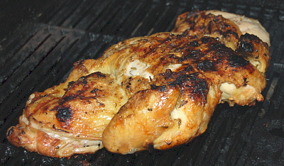 Poulet en crapaudine à l&rsquo;ail et au romarin - Photo de Jennifer - 101Pairing.com