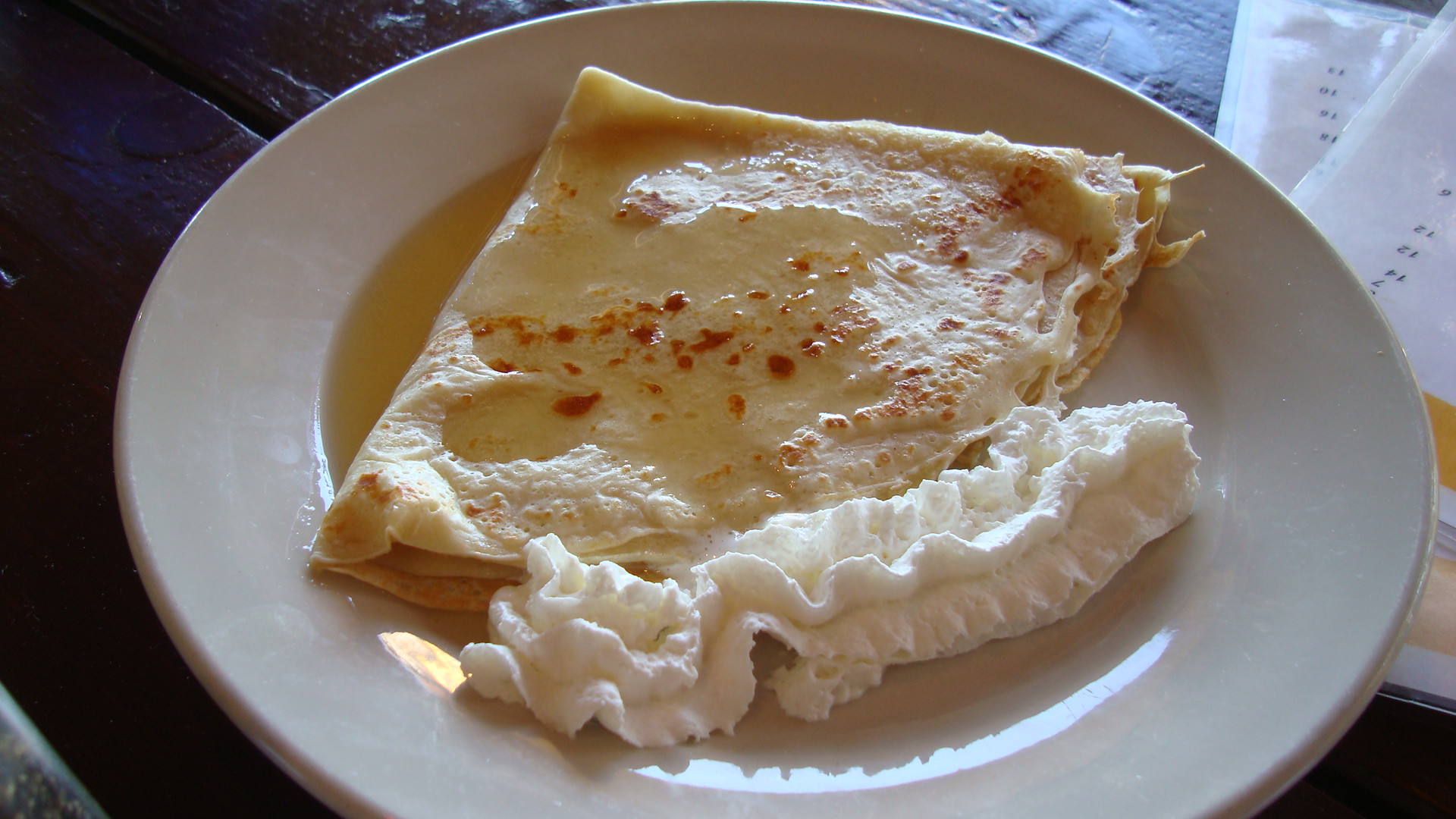 Crêpe au miel - Photo de A Name Like Shields Can Make You Defensive - 101Pairing.com