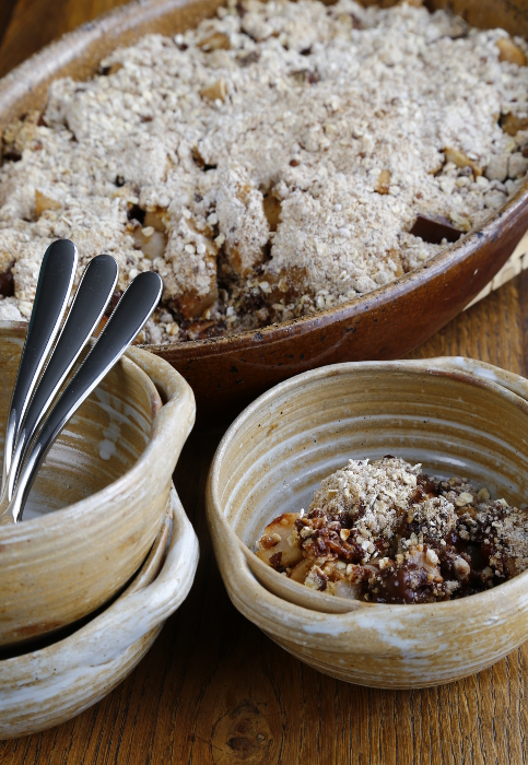 Crumble à la poire et au chocolat - Photo de Foodmoods - 101Pairing.com