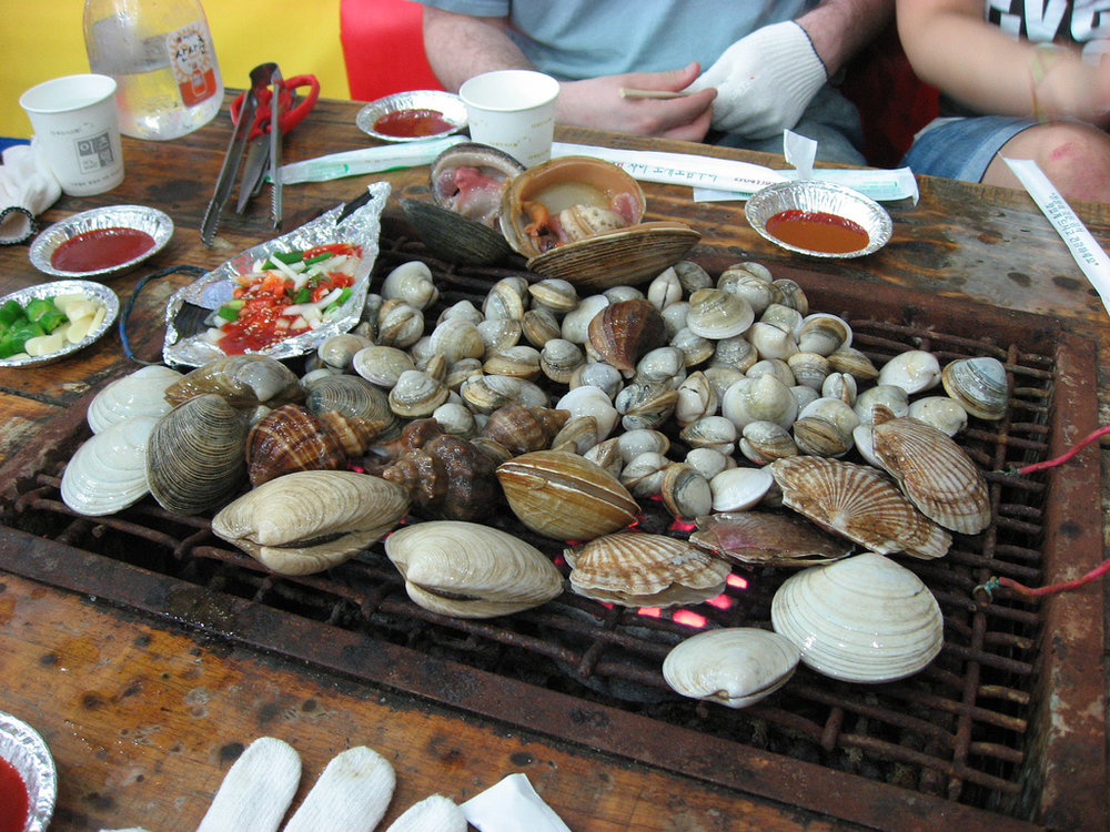 Crustacés grillés
