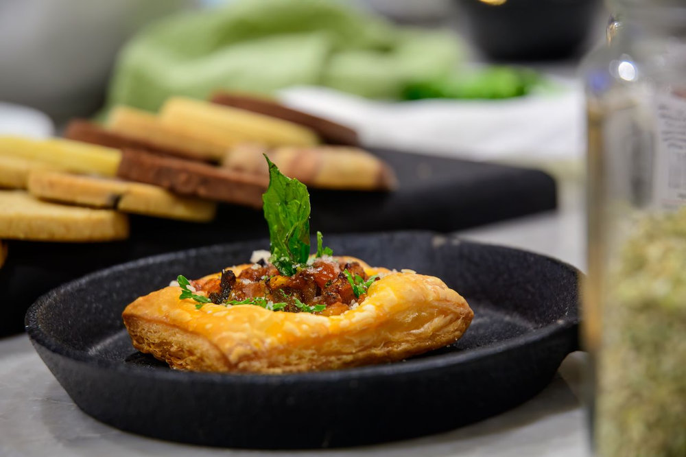 Feuilleté au fromage de chèvre à la provençale