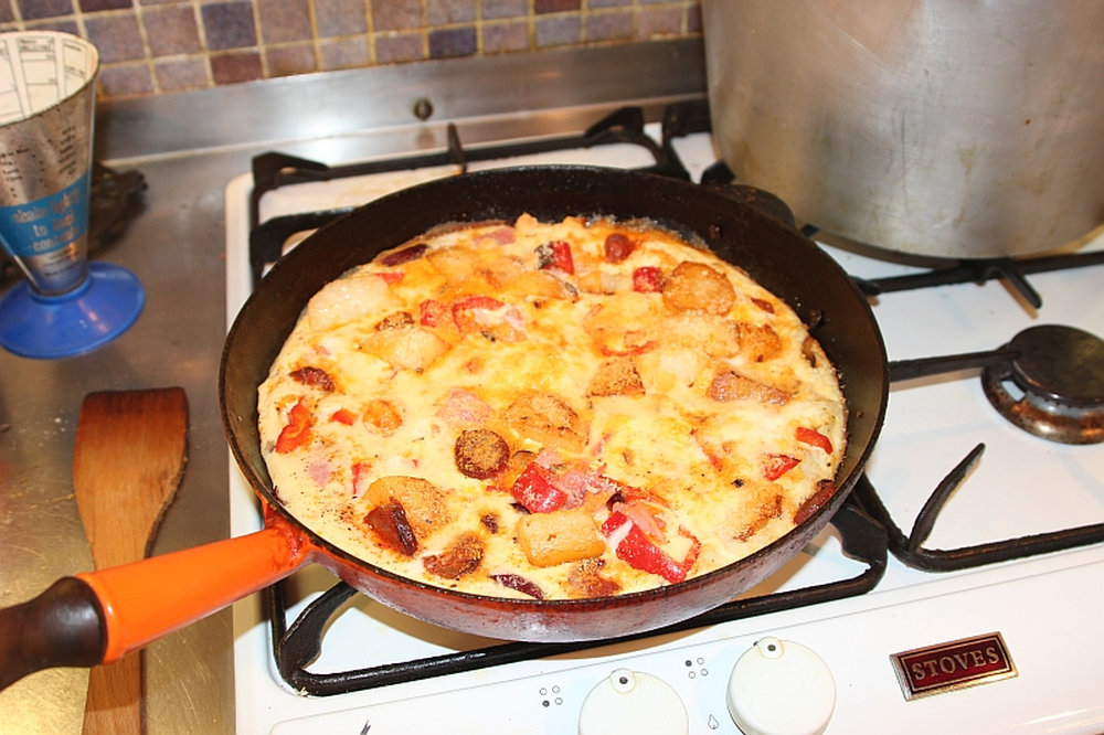 Omelette au chorizo