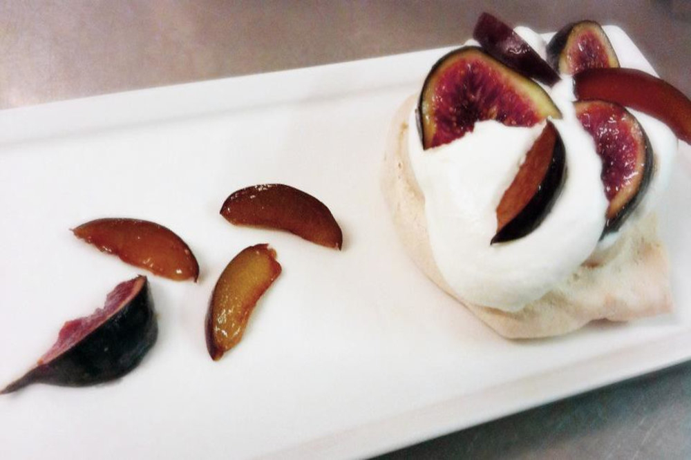 Pavlova à la figue
