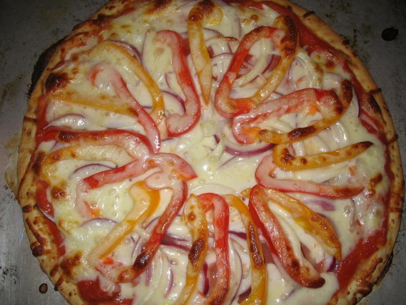 Pizza aux deux poivrons - Photo de Paul Martin - 101Pairing.com