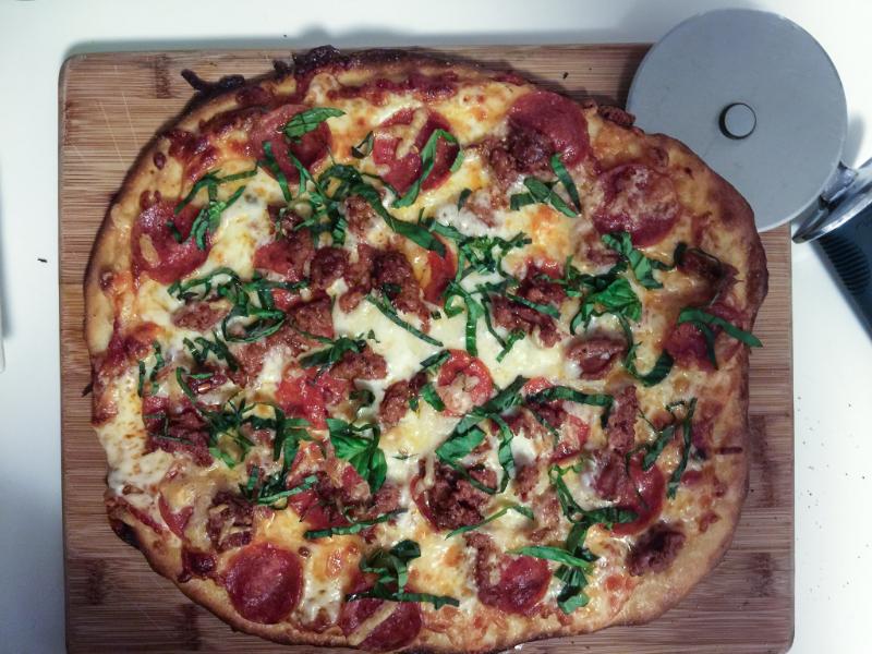 Pizza alla puttanesca - Photo de Dale Cruse - 101Pairing.com