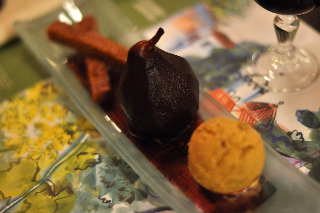 Poire pochée au pain d’épice - Photo de cyclonebill - 101Pairing.com