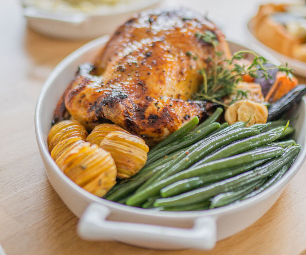 Poularde en cocotte