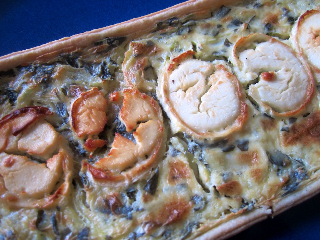 Quiche au fromage de chèvre et lardons - Photo de Ian Sommerville - 101Pairing.com