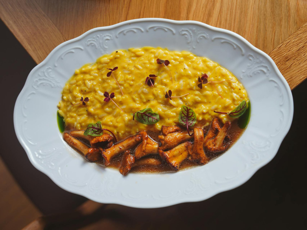 Risotto aux champignons des bois