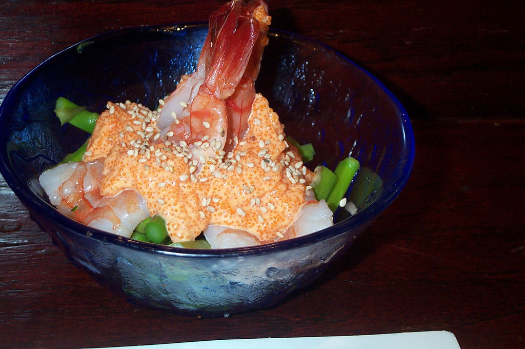 Salade d&rsquo;asperges vertes aux crevettes - Photo de stu_spivack - 101Pairing.com