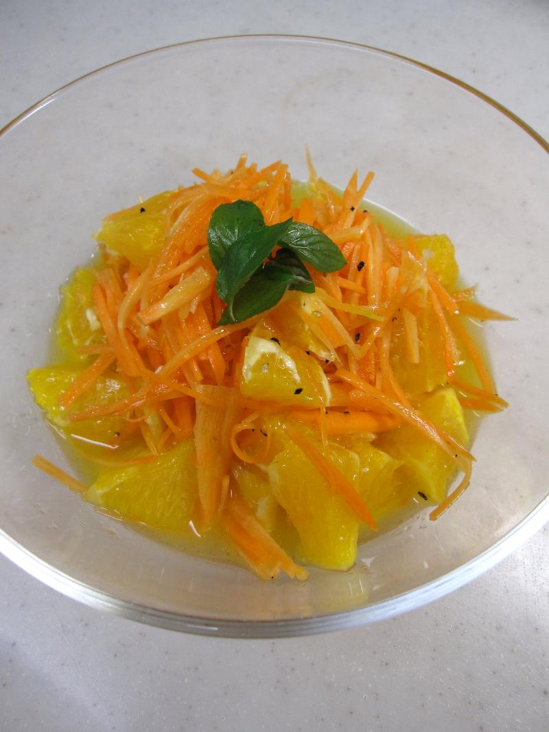 Salade de carottes à l&rsquo;orange - Photo de mari - 101Pairing.com