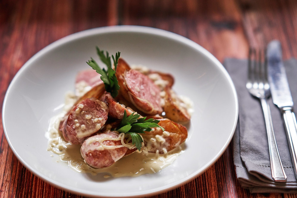 Ensalada de saucisse de Morteau