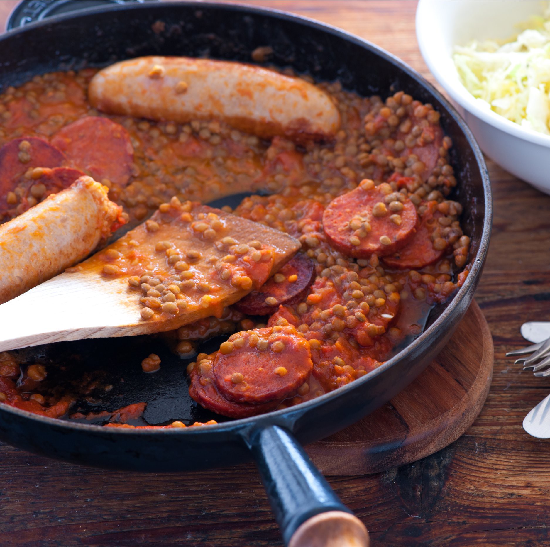 Saucisse aux lentilles - Photo de jules - 101Pairing.com