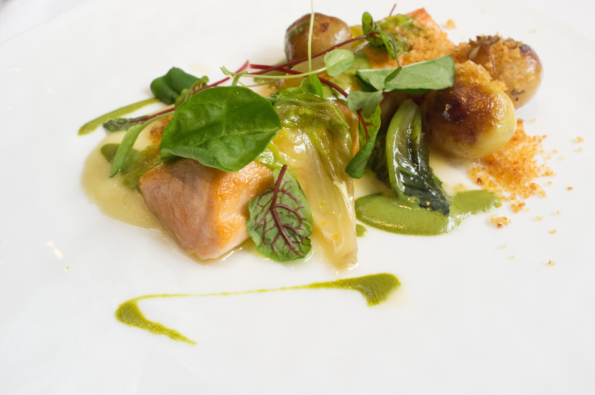 Saumon sauce à l&rsquo;oseille - Photo de Ralph Daily - 101Pairing.com