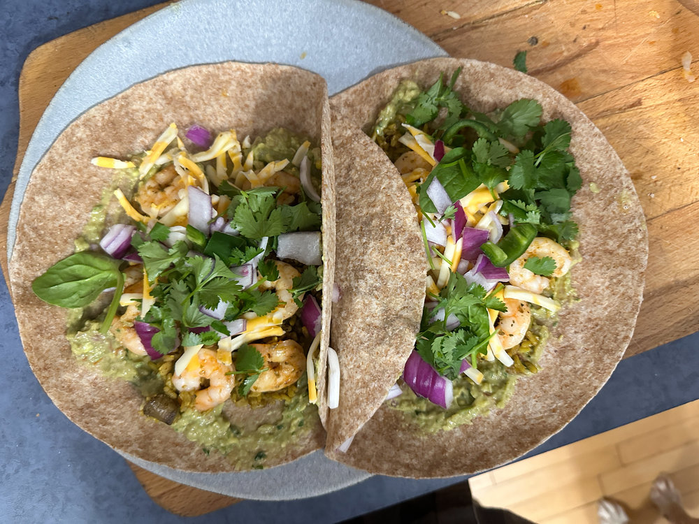 Tacos de crevettes
