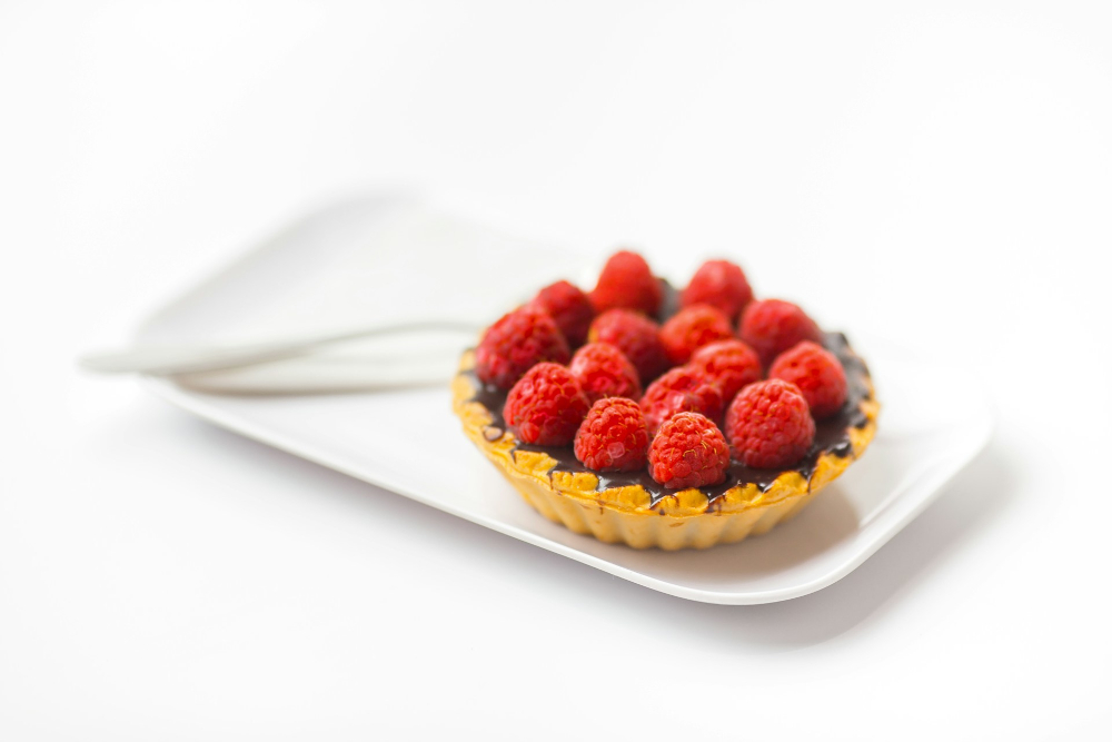 Tarta de chocolate y frambuesa