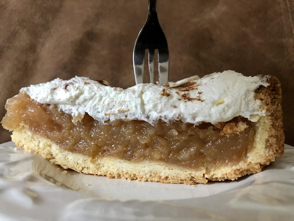 Tarte à la pomme meringuée