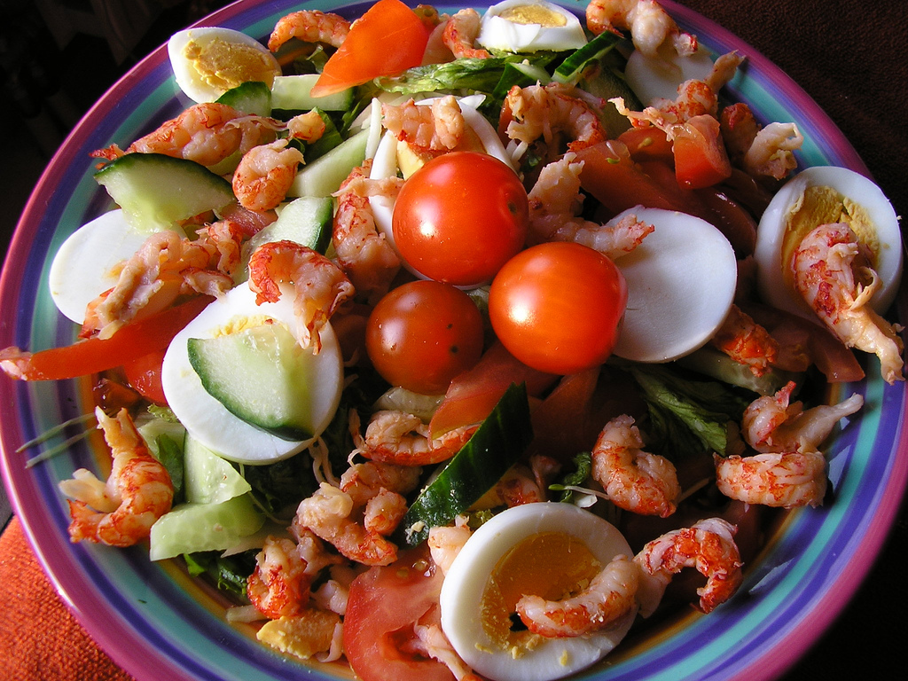 Salade de queues d’écrevisses - Photo de Christine McIntosh - 101Pairing.com