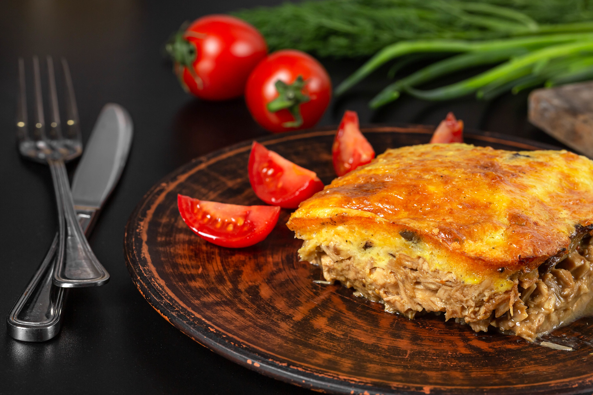 Tourte au poulet et aux cèpes - Photo de Marco Verch Professional Photographer - 101Pairing.com